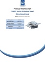 Stainless steel Directional lock for 300SS - 150/200mm - Spec sheet