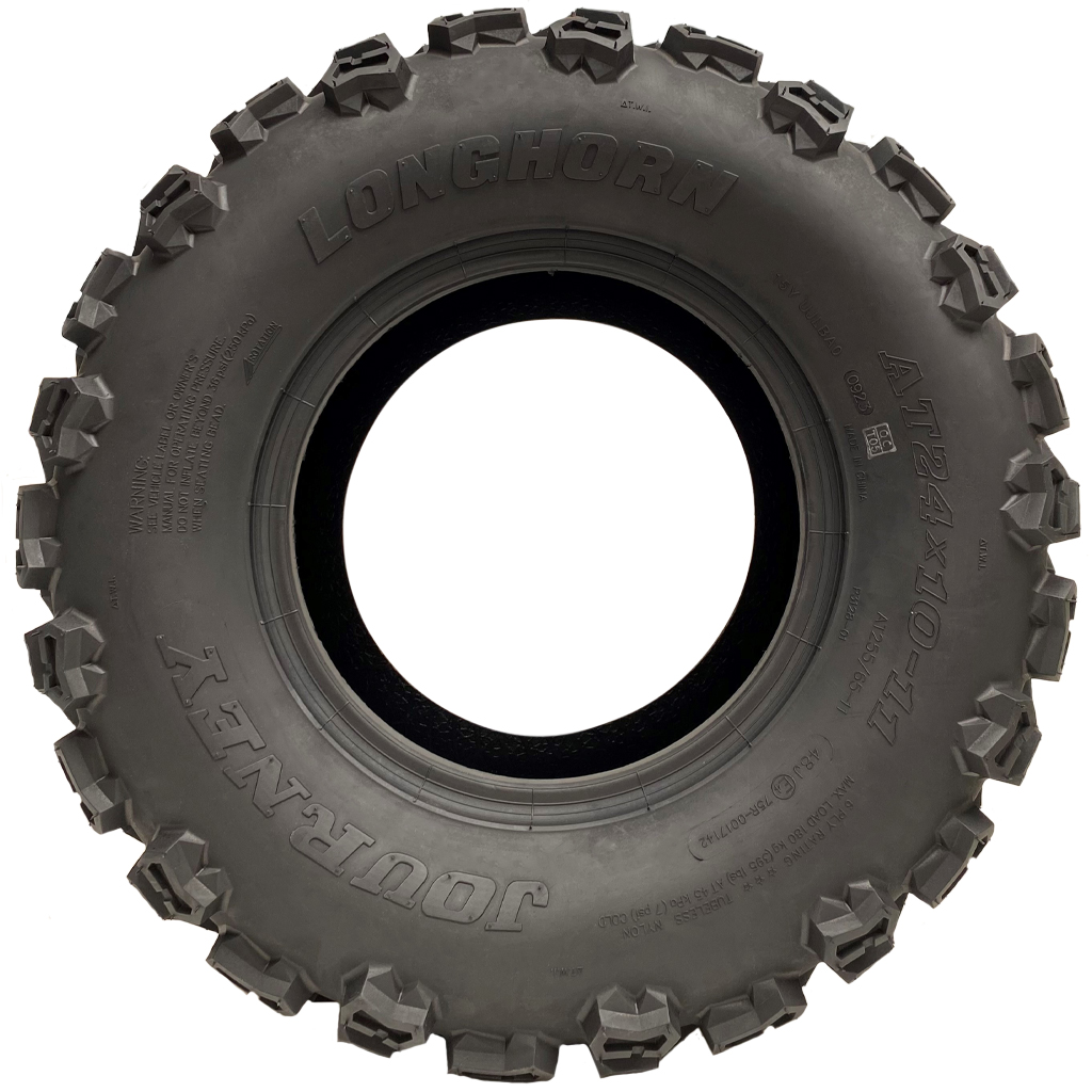 24x10.00-11 6pr Wanda Longhorn P3128 ATV tyre side view