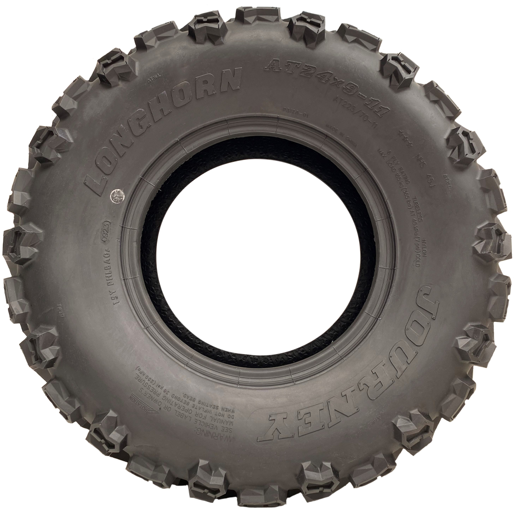 24x9.00-11 6pr Wanda Longhorn P3128 ATV tyre side view