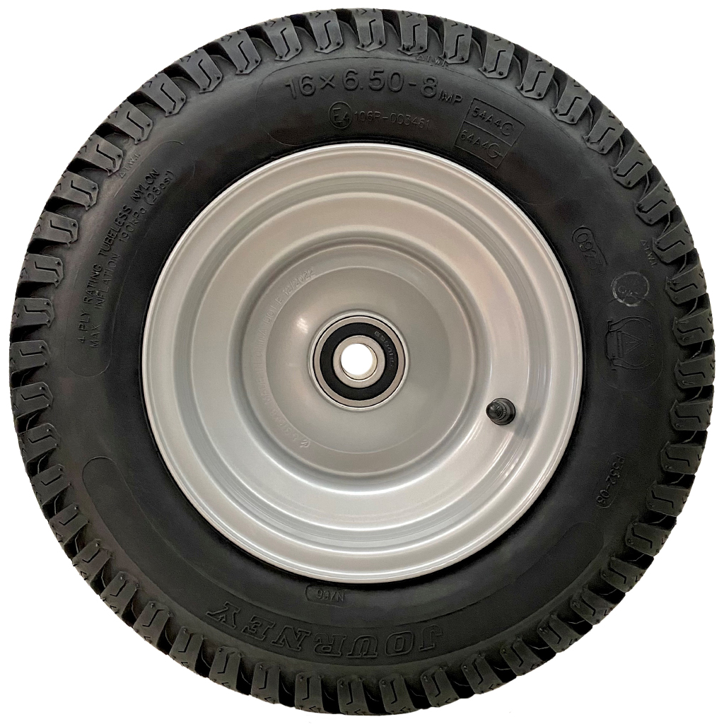 16x6.50-8 4ply P332 GRASS on 20BB RIM side view