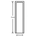 5/8" Hand grip white Drawing with Dimensions
