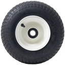 13x5.00-6 4pr Journey P332 Grass tyre TL on 4.50x6 rim 20x80mm ball bearing White + cap side view