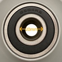 Rim centre with bearing close up and dimension