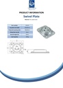 Swivel plate 105x85mm, 350kg - Spec sheet
