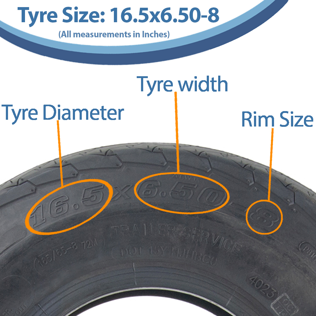 16.5x6.50-8 6pr Journey P815 High-speed trailer tyre size with text