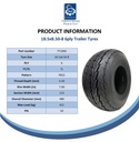 18.5x8.50-8 6pr Journey P815 high speed trailer tyre spec sheet
