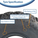 24x9.50-10 6pr Journey P3026 Utility tyre specification