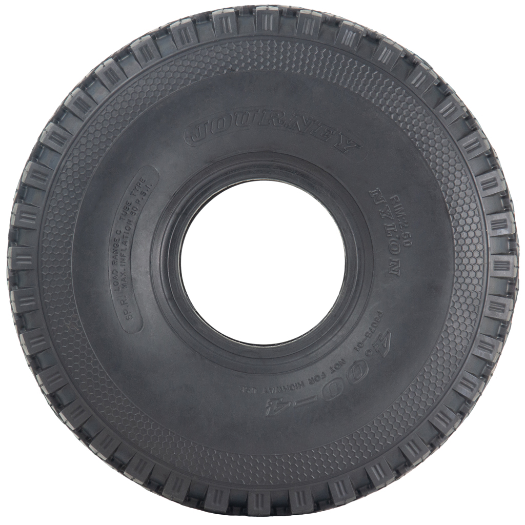 4.00x4 6pr Journey P6075 block tyre side view