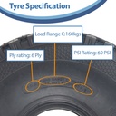 4.00x4 6pr Journey P6075 block tyre specification