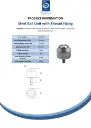 Ball Transfer Unit Thread Fixing Series Carbon Chrome Load Ball Diameter 25.4mm - Spec sheet