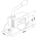 48mm Pressed Steel Clamp drawing with dimensions