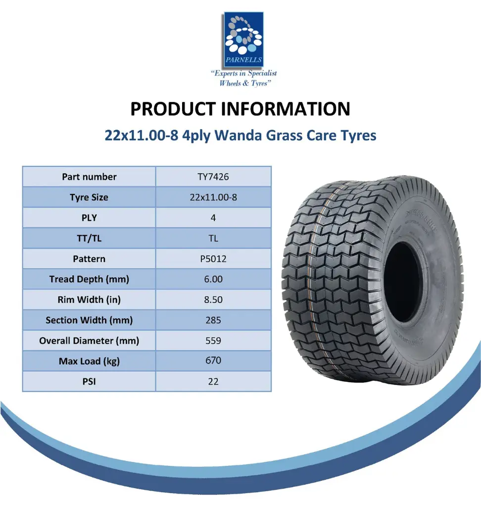 Parnells Online Tyre Spec Sheet - P5012-TY7426.webp