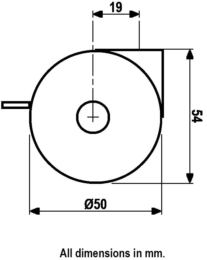 Dimensions for 6300-1-1U from Side.webp