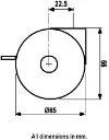 Dimensions for 5100-25-25U from Side.webp