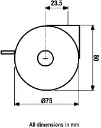Dimensions for 6B00-25-25 from Side.webp