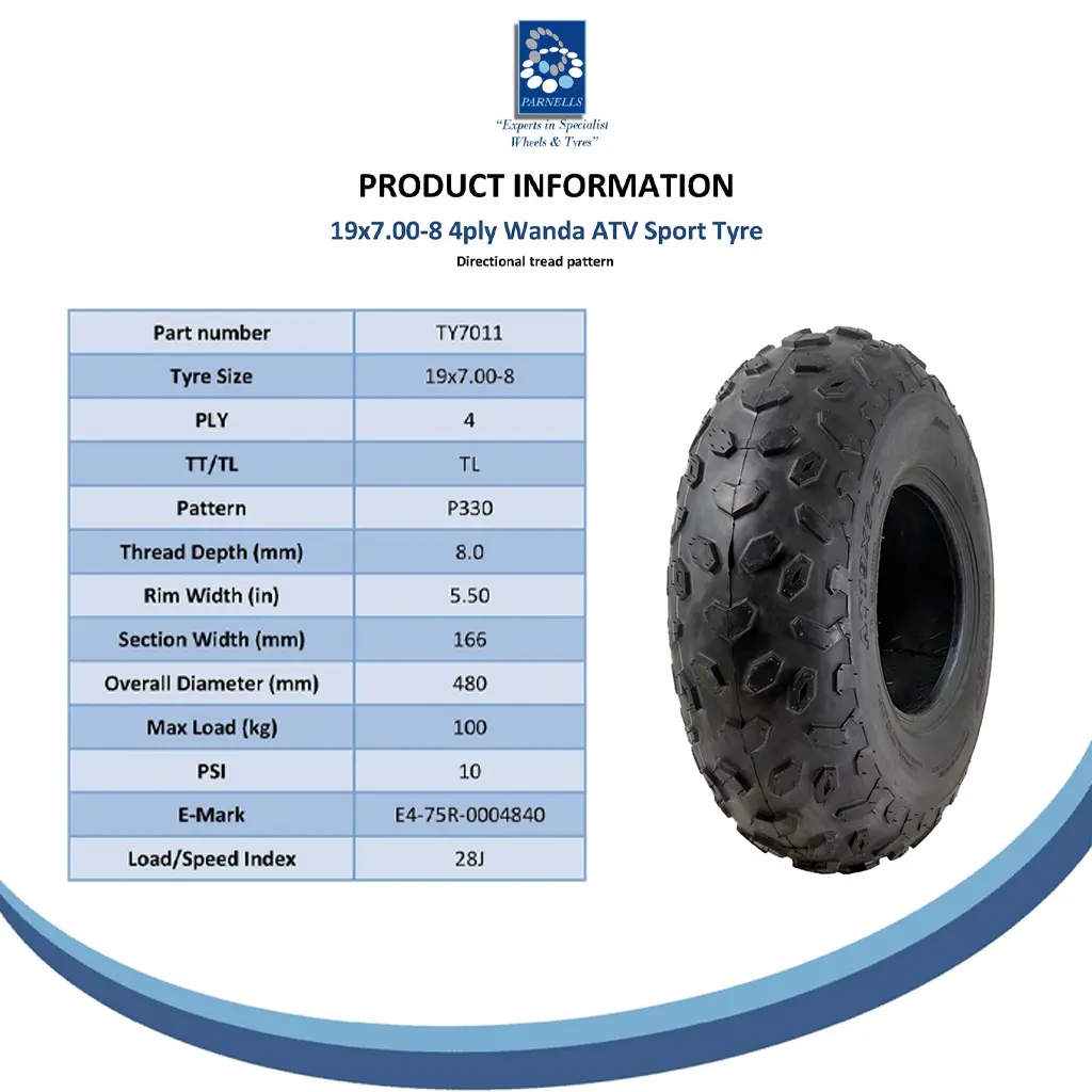 Parnells Online Tyre Spec Sheet - P330-TY7011.webp