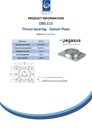 D80.115 Thrust bearing - Swivel plate 105x80mm 500kg - Spec sheet