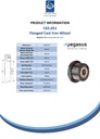 C65.051 50mm flanged cast iron 15mm bore hub length 32mm ball bearing 400 kg - Spec sheet