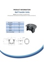22mm 'Drop-in' zinc ball transfer unit Spec Sheet