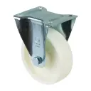 L410.B10.150 150mm fixed top plate 135x110mm castor with polypropylene roller bearing wheel 300kg