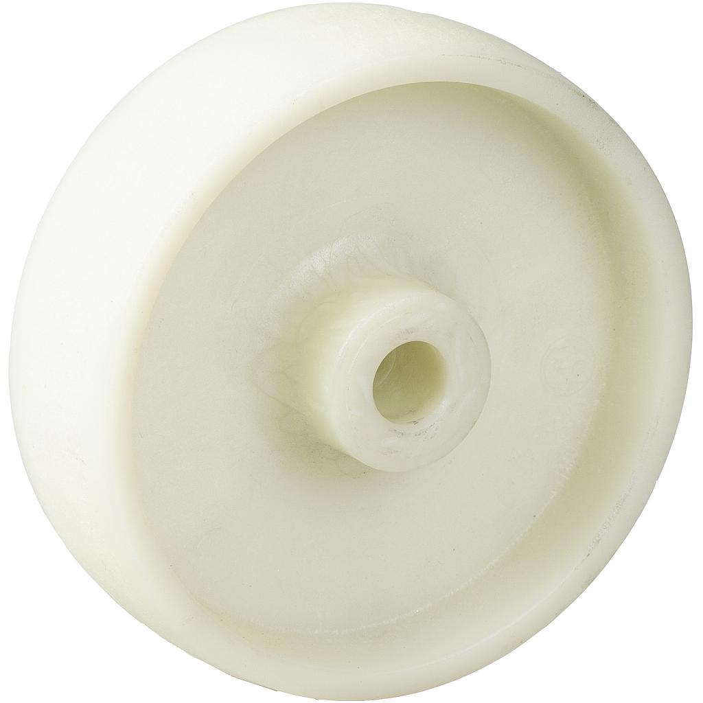 Wheel series 125mm heat resistant fiberglass filled nylon (-40°C - +150°C) 15mm bore hub length 45mm plain bearing 400kg