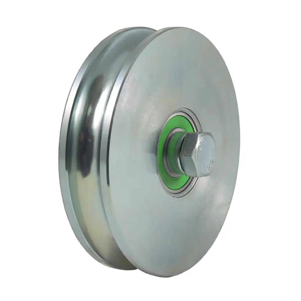 140mm Round groove wheel 20.5mm groove 2 ball bearings