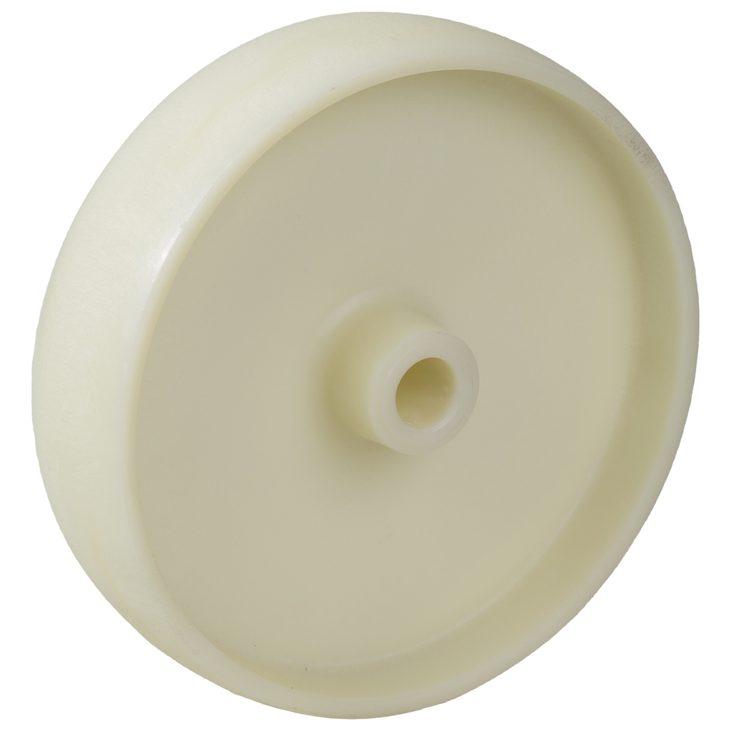 Wheel series 150mm heat resistant fiberglass filled nylon (-40°C - +150°C) 20mm bore hub length 58mm plain bearing 750kg
