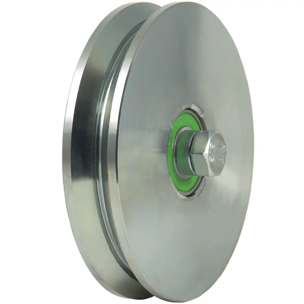 160mm V Groove wheel 2 ball bearing