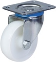 322 series 100mm swivel top plate 106x86mm castor with nylon plain bearing wheel 250kg