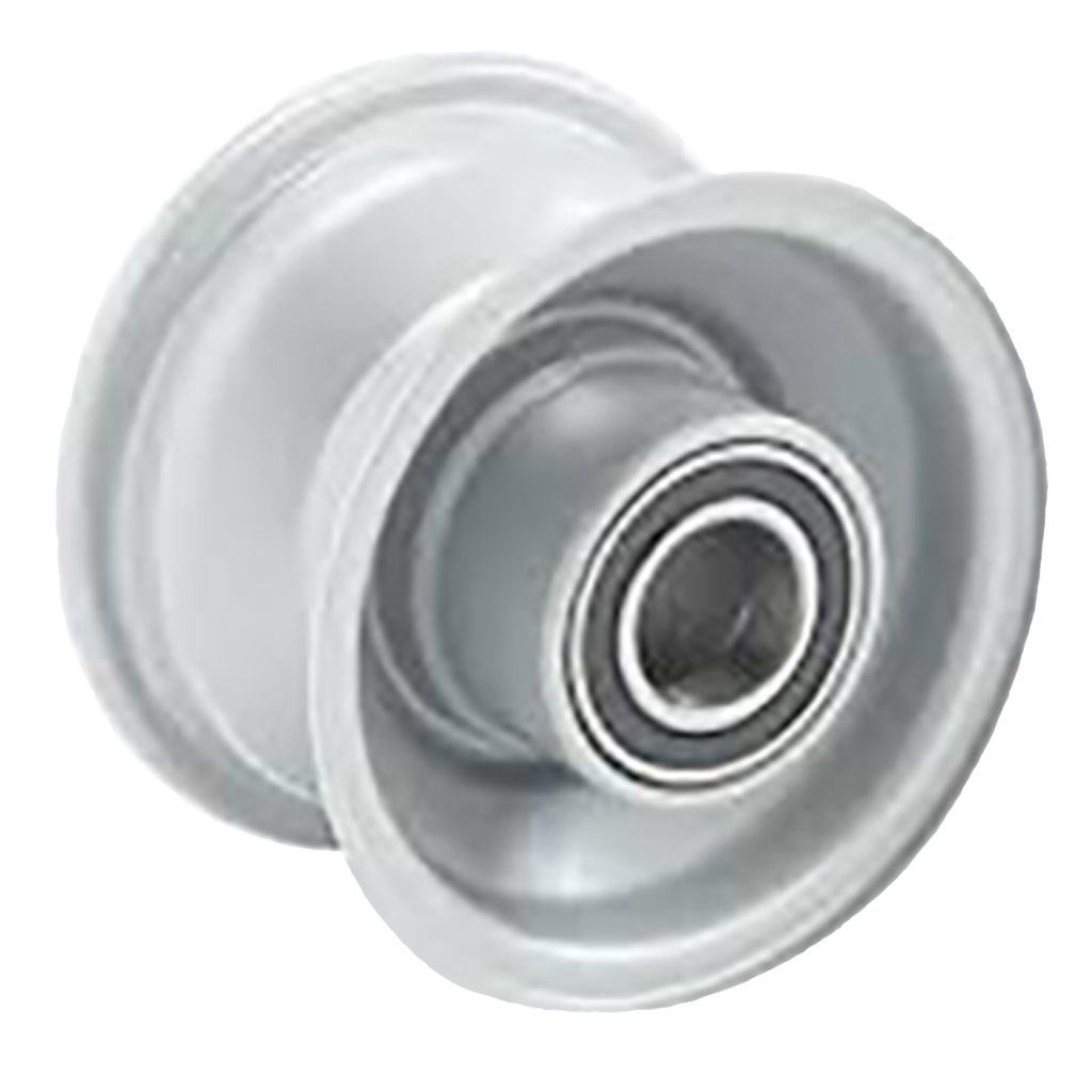 2.50x4" Wheel rim 20x75mm ball bearing silver