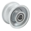2.50x4" Wheel rim 20x75mm ball bearing silver