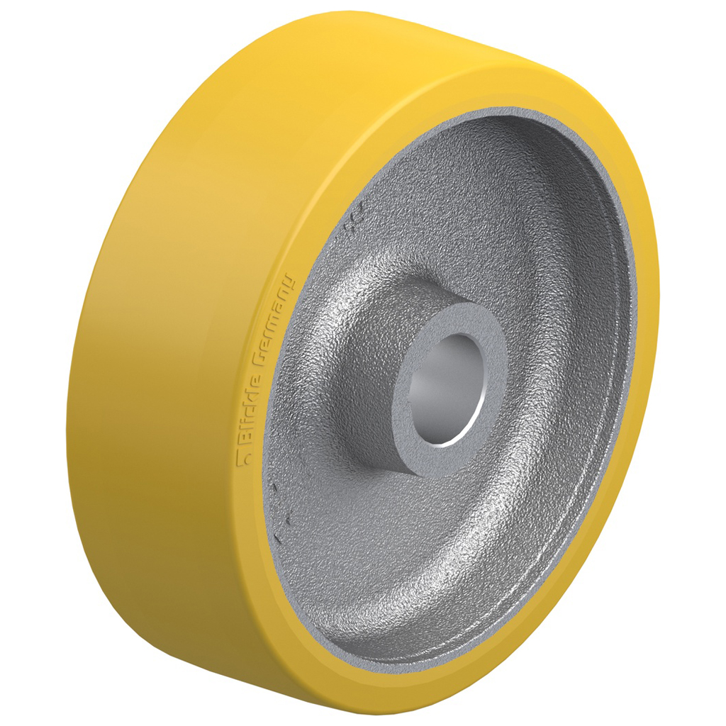 GTHN 304/50H7 300x100mm Extrathane polyurethane on cast iron centre bore 50mm H7 hub length 100mm plain bearing with keyway 14x3.8mm 2700kg