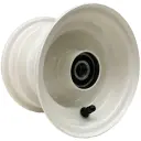 4.50x6 Wheel rim 25x80mm ball bearing white + cap