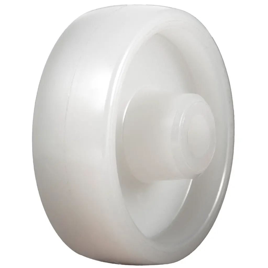 Wheel series 75mm nylon 12mm bore hub length 40mm plain bearing 170kg