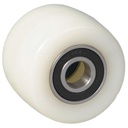 Pallet roller 82x60mm nylon 20mm bore hub length 60mm ball bearing 650kg
