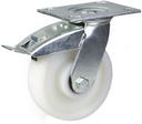 500 series 150mm swivel/brake top plate 140x110mm castor with nylon ball bearing wheel 500kg