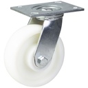 500 series 150mm swivel top plate 140x110mm castor with nylon plain bearing wheel 500kg