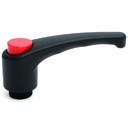 M5 Female Nylon clamping handle (zinc thread)