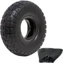 4.10/3.50-4 4ply Block tyre & tube set (TR87)