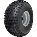 22x11.00-8 4ply P323 KNOBBY WHEEL on 25mmBB + plastic cap