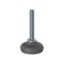 M12x70 Stainless steel levelling foot 60mm plastic base 1500kg AISI 304/A2