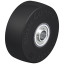 SE 125/20K Wheel series 125mm black elastic rubber on nylon centre 20mm bore hub length 60mm ball bearings 320kg