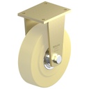LS series 300x80mm fixed top plate 255x200mm castor with cast nylon ball bearing wheel 6000kg