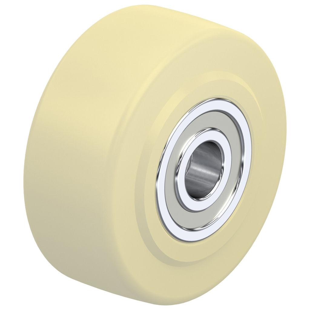 GSPO 100/20K 100mm cast nylon wheel 20mm bore hub length 45mm ball bearing 1250kg.