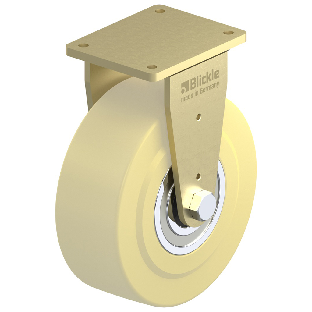 BS-GSPO 302K 300x110mm fixed top plate 400x300mm castor with cast nylon ball bearing wheel 10000kg.