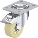 LH-GSPO 100K-3-FI 100mm swivel/brake top plate 140x110mm castor with cast nylon ball bearing wheel 700kg.