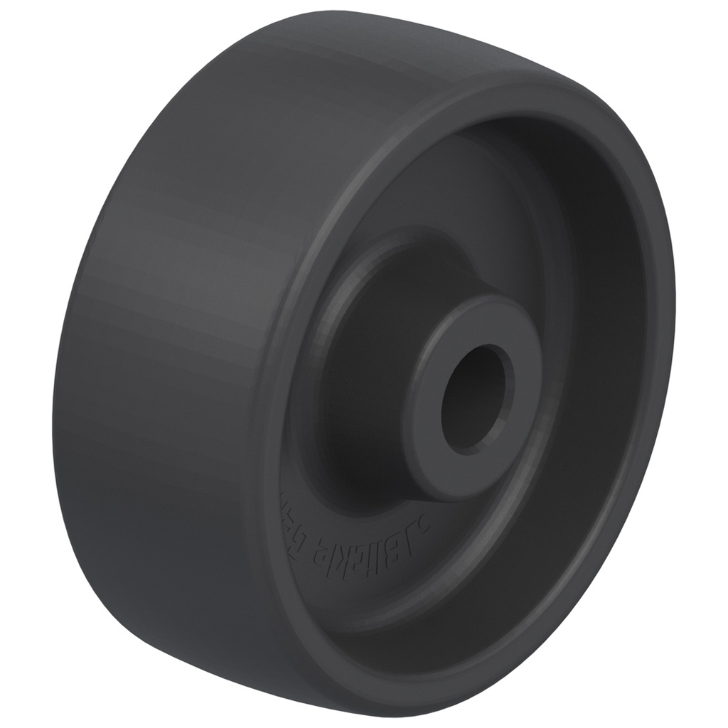 Wheel series 80mm heat resistant thermoplastic (-25°C - +250°C) 12mm bore hub length 35mm plain bearing 100kg