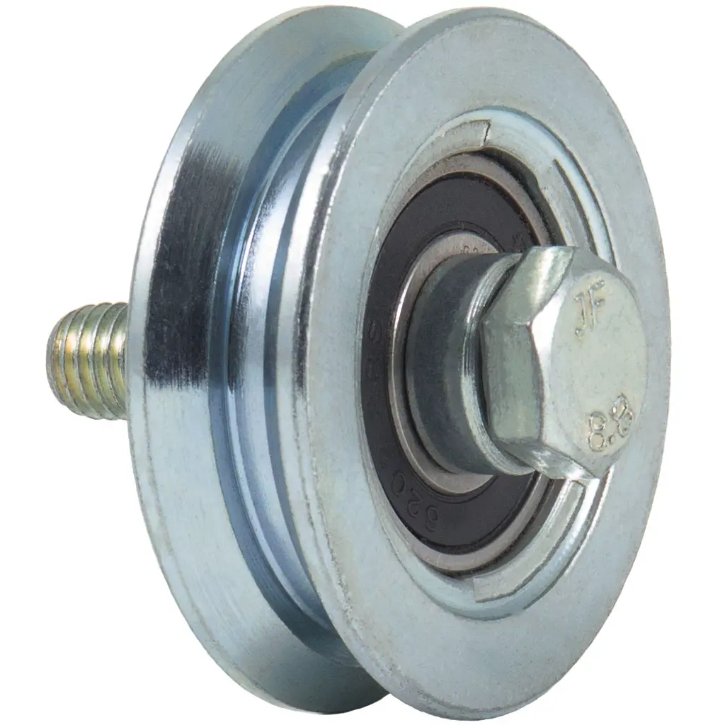 60mm V-groove wheel with 1 ball bearing