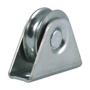 50mm Round groove wheel in fixed bracket