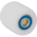 Pallet roller 85x90mm nylon 20mm bore hub length 90mm stainless steel ball bearing 900kg